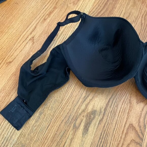 TORRID Plus Size Perfect T-Shirt Bra Solid Black Bow w/ Cutout Underwire 44DDD - Picture 11 of 16